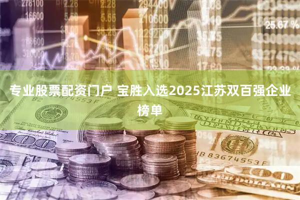 专业股票配资门户 宝胜入选2025江苏双百强企业榜单